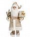 Holiday Lane Gold Tone Standing Santa with Gift, Created for Macy's