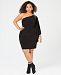 Morgan & Company Plus Size One-Shouldered Dress