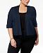 Jm Collection Plus Size Open-Front Cropped Cardigan, Created for Macy's