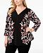 Alfani Plus Size Printed V-Neck Top, Created for Macy's