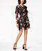 Adrianna Papell Floral-Print Ruffle Dress