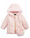 S Rothschild & Co Baby Girls 2-Pc. Quilted Hooded Jacket & Fleece Mittens Set
