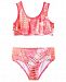 Penelope Mack Toddler Girls 2-Pc. Printed Flounce Bikini