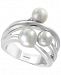 Effy Cultured Freshwater Pearl (6mm) Multi-Band Ring in Sterling Silver