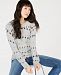 Charter Club Cashmere Star-Print Sweater, Created for Macy's