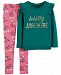 Carter's Little & Big Girls Totally Awesome T-Shirt & Floral-Print Leggings Set