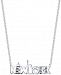 Unwritten New York City 18" Pendant Necklace in Sterling Silver