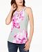 I. n. c. Petite Floral-Print Halter Top, Created for Macy's