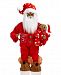 Holiday Lane African American Pajama Santa with Bear & Mug, Created for Macy's