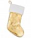 Holiday Lane Gold Sequin Stocking, Created for Macy's
