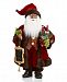Holiday Lane African-American Santa with Wine, Wine List & Basket, Created for Macy's