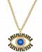 Thalia Sodi Gold-Tone Stone & Crystal Evil-Eye 16" Pendant Necklace, Created for Macy's