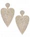 Thalia Sodi Gold-Tone Pave Heart Drop Earrings, Created for Macy's