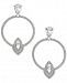Danori Silver-Tone Crystal Circle Drop Earrings, Created for Macy's