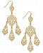 Thalia Sodi Gold-Tone Filigree Chandelier Earrings, Created for Macy's
