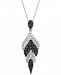 Wrapped in Love Diamond Feather 18" Pendant Necklace (1 ct. t. w. ) in 14k White Gold, Created for Macy's