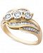 Wrapped in Love Diamond Three-Stone Ring (1/2 ct. t. w. ) in 14k Gold, Created for Macy's