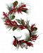 Martha Stewart Collection Plastic Garland with Red Berries & Pine Cones, Created for Macy's
