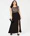 Morgan & Company Trendy Plus Size Glitter Lace Dress