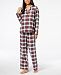 Matching Family Pajamas Women's Stewart Plaid Pajama Set, Created for Macy's