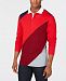 Club Room Men's Chambray-Back Colorblocked Rugby Shirt, Created for Macy's