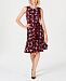 Charter Club Petite Printed Fit & Flare Dress, Created for Macy's