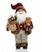 Holiday Lane Standing Santa with Burlap Bag & Bear, Created for Macy's