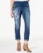 Style & Co Floral-Print Pull-On Boyfriend Jeans, Created for Macy's