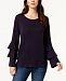 Style & Co Tiered-Sleeve Top, Created for Macy's