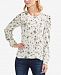 Vince Camuto Printed Puffed-Sleeve Blouse