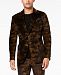 Tallia Men's Slim-Fit Brown Camouflage Velvet Suit Jacket
