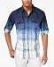 I. n. c. Men's Dip-Dyed Plaid Shirt, Created for Macy's