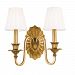 332-AGB - Hudson Valley Lighting - Empire Collection - Two Light Wall Sconce Aged Brass - Empire