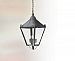 F8948CI - Troy Lighting - Preston - Four Light Outdoor Hanging Lantern Charred Iron Finish with Clear Seeded Glass - Preston