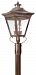 P8934NR - Troy Lighting - Oxford - 29 Three Light Outdoor Post Lantern Natural Rust Finish with Clear Glass - Oxford