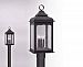 P2016CI - Troy Lighting - Henry Street - Four Light Outdoor Large Post Lantern Colonial Iron Finish with Clear Seeded Glass - Henry Street