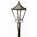 P8947CI - Troy Lighting - Preston - 31 Four Light Outdoor Post Lantern Charred Iron Finish with Clear Seeded Glass - Preston