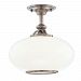 9812F-ON - Hudson Valley Lighting - Canton Collection - One Light Semi Flush Mount Old Nickel Finish - Canton