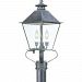 P9138NR - Troy Lighting - Montgomery - Four Light Outdoor Post Lantern Natural Rust Finish with Clear Glass - Montgomery