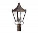 PCD8944CI - Troy Lighting - Preston - Three Light Outdoor Post Lantern Charred Iron Finish - Preston