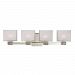 4664-SN - Hudson Valley Lighting - Hartsdale 4 Light Bath Vanity Satin Nickel Finish with Clear/White - Hartsdale