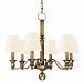 1416-AGB-WS - Hudson Valley Lighting - Charlotte - Six Light Chandelier Aged Brass Finish with Wilshire Glass - Charlotte