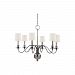 8216-AS-WS - Hudson Valley Lighting - Cohasset - Six Light Chandelier Aged Silver Finish with Wilshire Glass - Cohasset