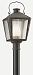 P3764NR - Troy Lighting - Nantucket - One Light Medium Outdoor Post Lantern Charred Iron Finish with Clear Seeded/Frosted Chimney Glass - Nantucket