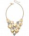 Thalia Sodi Gold-Tone Pave Heart 11" Choker Necklace, Created for Macy's