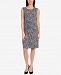 Ny Collection Printed Side-Gathered Dress