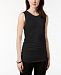 Alfani Scoop Neck Ruched Tank Top, Created for Macy's