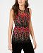 Nanette Lepore Embroidered Mesh Top, Created for Macy's
