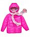 S. Rothschild Little Girls Hooded Puffer Jacket with Scarf