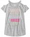 Epic Threads Big Girls Cold Shoulder Graphic-Print T-Shirt, Created for Macy's
